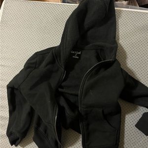Children's Black Zip Up Jacket